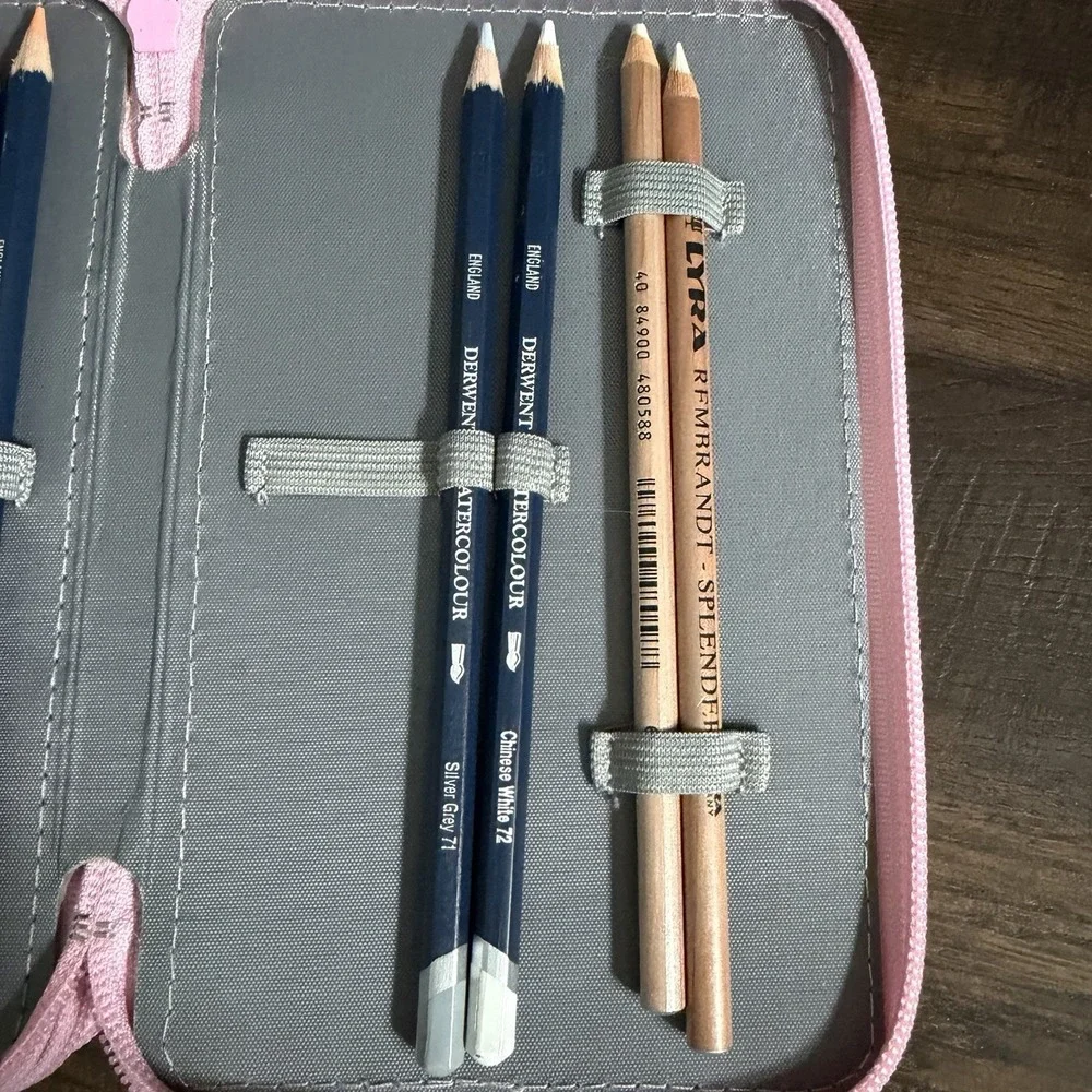 Derwent Watercolor Pencil Set of 72 England Pink Case 2 Lyra Rembrandt Splender